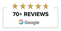 70+ reviews on Google